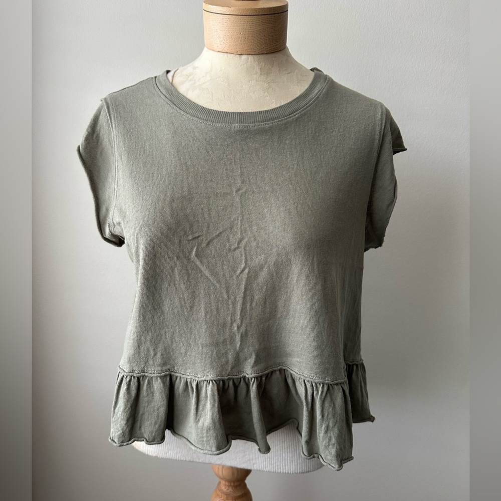 Altar’d State Army Green Crop Top M